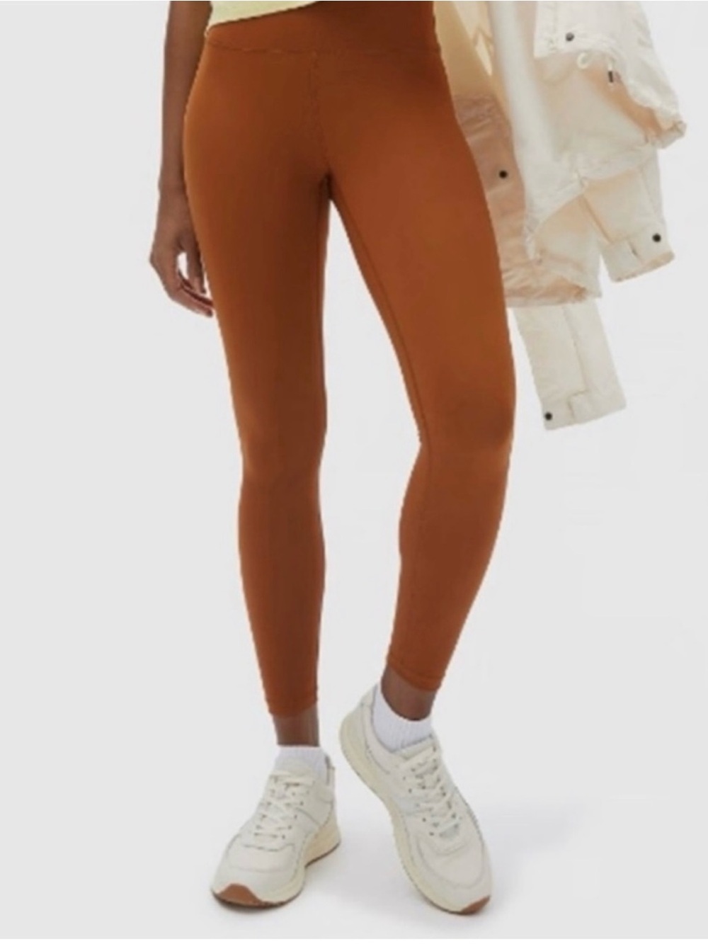 Everlane Women’s The Preform Legging Athletic Full Length Legging Burnt Orange